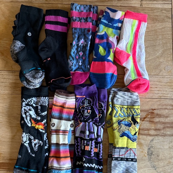 Stance Other - Kid’s Stance Sock Bundle! 10 pairs! 8 out of 9, were washed & never worn, M & L.